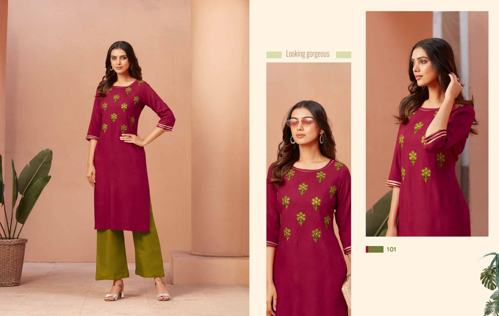Dark Desire 101 - 109 Designer Kurtis Catalog